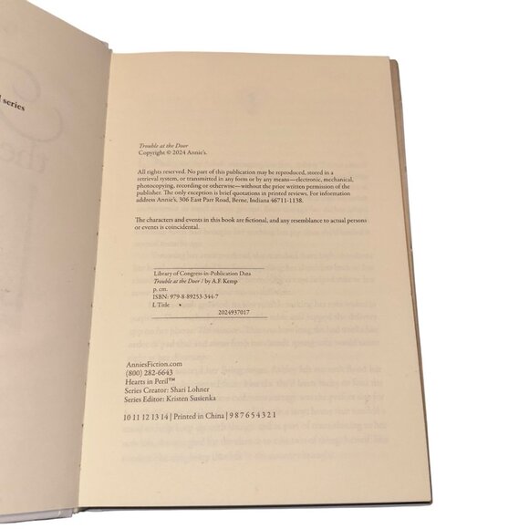 Trouble at the door / A.F KEMP / Annie's Fiction Hardcover - Picture 5 of 6